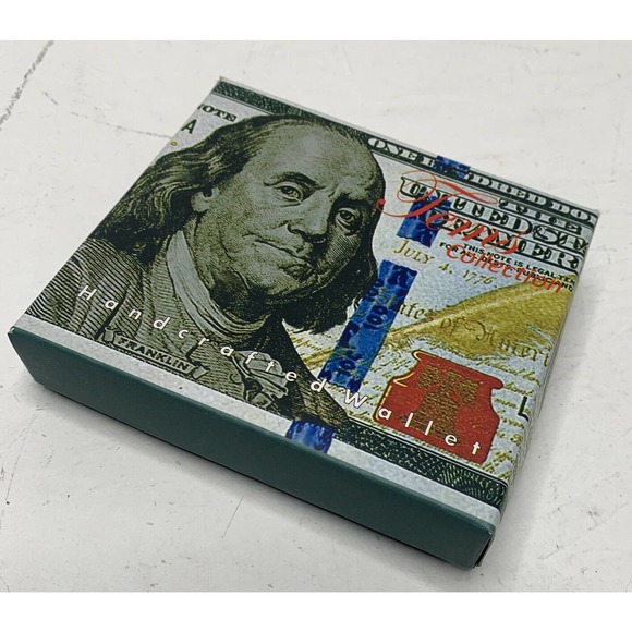 NWT TEMS Collection $100 Print Bill Fold Wallet - Picture 3 of 9